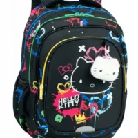 Školská taška Fast 40 cm Hello Kitty Neon Black – náhľad 1