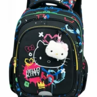 Školská taška Fast 40 cm Hello Kitty Neon Black – náhľad 2