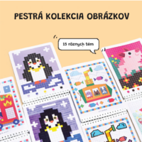 Pixel Art Omaľovánky Zvieratká – náhľad 2