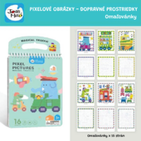 Pixel Art Omaľovánky Dopravné prostriedky – náhľad 3