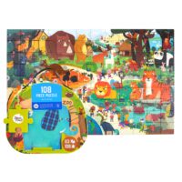 Puzzle Deň v ZOO 108 ks – náhľad 1
