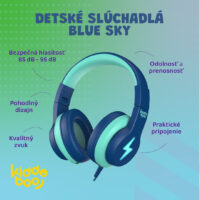 Detské slúchadlá Blue Sky – náhľad 3