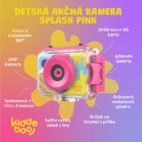 Detská akčná kamera Splash Pink – náhľad 3