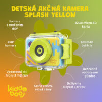 Detská akčná kamera Splash Yellow – náhľad 3