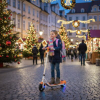Elektrická kolobežka KiddoRider White – náhľad 2