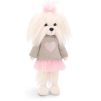 Lucky Doggy Plyšový psík Maltézska fenka - Mimi Pink Heart – náhľad 1