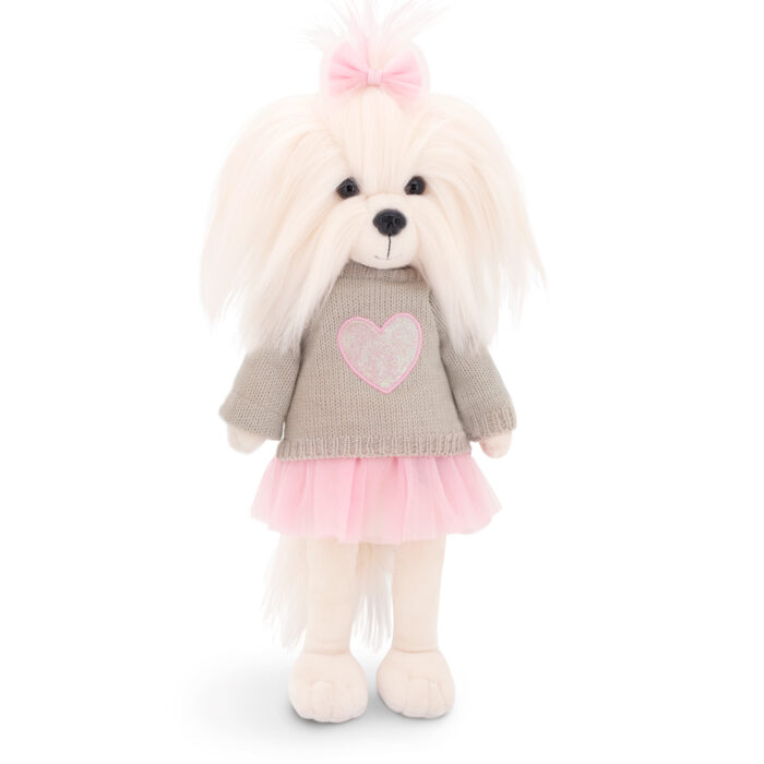 Lucky Doggy Plyšový psík Maltézska fenka - Mimi Pink Heart