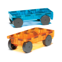 Magnetická stavebnica Cars 2 diely Blue/orange – náhľad 2