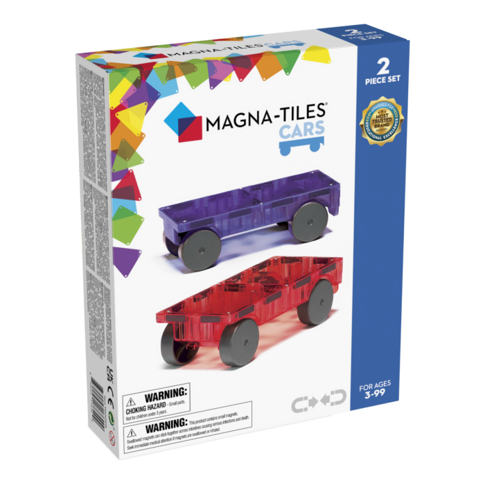 Magnetická stavebnica Cars 2 diely Purple/red