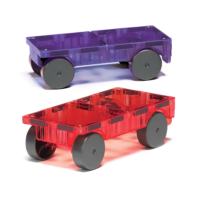 Magnetická stavebnica Cars 2 diely Purple/red – náhľad 2
