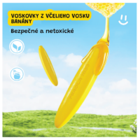 Prvé voskovky z včelieho vosku Banány 24 ks – náhľad 3
