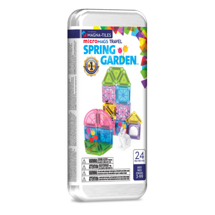 Magnetická stavebnica microMAGS Spring Garden Travel Set 24 dielov