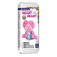 Magnetická stavebnica microMAGS Heart to Heart Travel Set 26 dielov – náhľad 1
