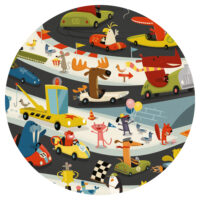 Objavovacie puzzle Automobilové preteky 54 ks – náhľad 3