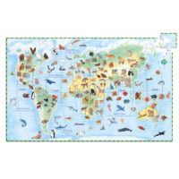 Objavovacie puzzle Zvieratá sveta 100 ks – náhľad 2