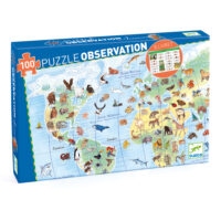 Objavovacie puzzle Zvieratá sveta 100 ks – náhľad 1