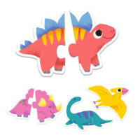 Puzzle Duo Dinosaury 20 ks – náhľad 3