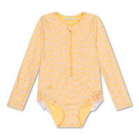 Plavky s dlhým rukávom s UPF 50+ Florish yellow – náhľad 1