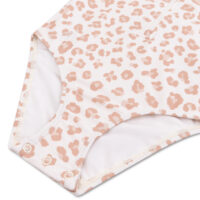 Plavky s krátkym rukávom s UPF 50+ Beige Leopard – náhľad 2