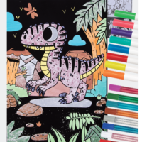 Zamatové maľovanie Dinosaurus – náhľad 1