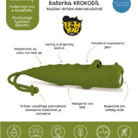 Detská baterka Krokodíl – náhľad 2