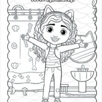 Gabby's Dollhouse Maľovanky so samolepkami – náhľad 3