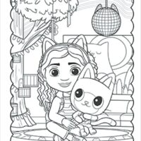 Gabby's Dollhouse Maľovanky so samolepkami – náhľad 2