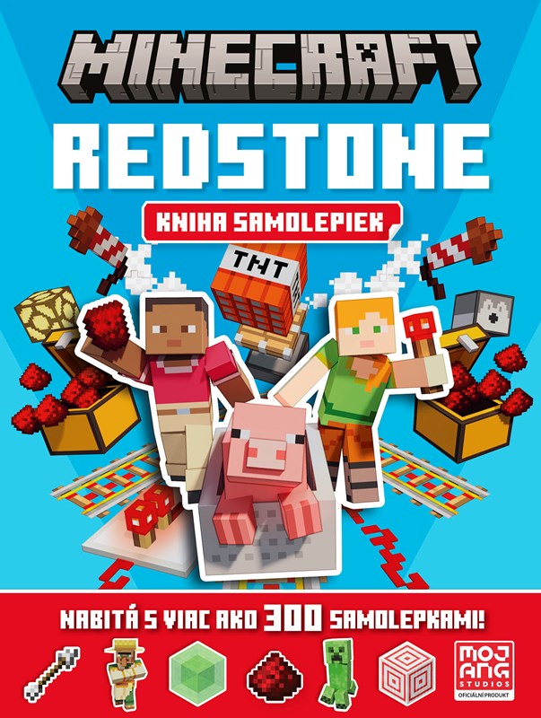 Minecraft Redstone Kniha samolepiek