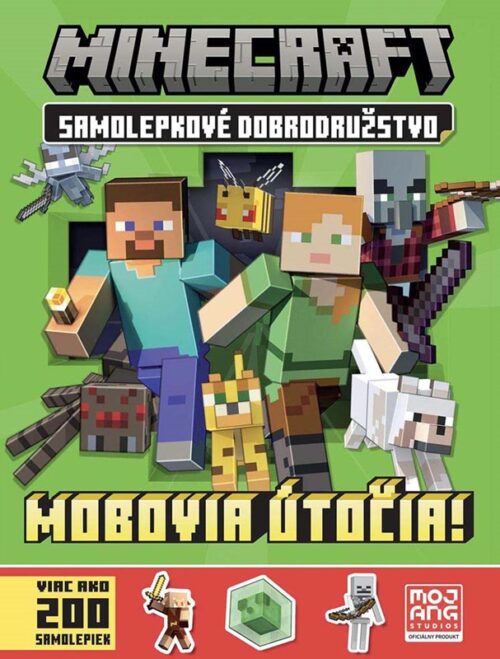 Minecraft Samolepkové dobrodružstvo Mobovia útočia!