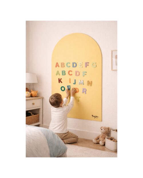MagneKids Magnetická nástenná tabuľa Oblúk Piesková 95 x 60 cm