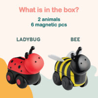 Magnetické zvieratká Magimals Wheely Lienka / Včela – náhľad 2