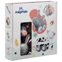 Magnetické zvieratká Magimals Wheely Zajac / Krava – náhľad 1