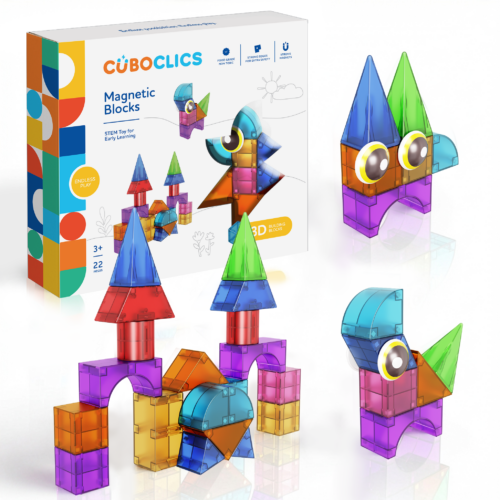 Magnetická stavebnica Cubo Clics Creative Pack 22 ks