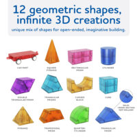 Magnetická stavebnica Cubo Clics Creative Pack 64 ks – náhľad 2