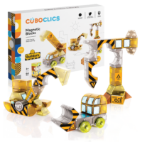 Magnetická stavebnica Cubo Clics Builder set 64 ks – náhľad 1