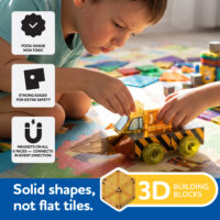 Magnetická stavebnica Cubo Clics Builder set 64 ks – náhľad 2