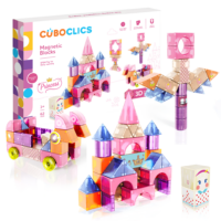 Magnetická stavebnica Cubo Clics Princess set 62 ks – náhľad 1