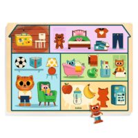 Drevené edukačné puzzle Dom – náhľad 2