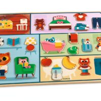 Drevené edukačné puzzle Dom – náhľad 3