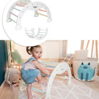 Montessori Hojdací oblúk Rainbow Cotton Candy – náhľad 2