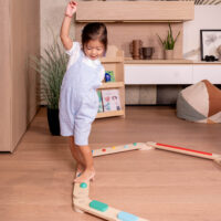 Montessori Senzorická balančná dráha z dreva 14 dielov – náhľad 3