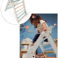 Montessori Pikler trojuholník Rainbow Sunny Beach – náhľad 2