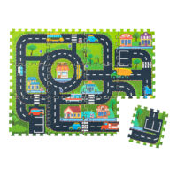 Montessori Puzzle hracia podložka City 12 dielov – náhľad 1