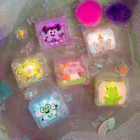 Senzorické svietiace kocky do vody 6 ks Fairies – náhľad 3