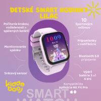 Detské smart hodinky Lilac – náhľad 3