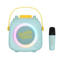 Bluetooth Karaoke set mikrofón a reproduktor KidsVoice Mint – náhľad 1
