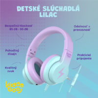 Detské slúchadlá Lilac – náhľad 3
