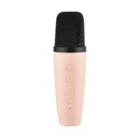 Bluetooth Mini Karaoke set mikrofón a reproduktor Pink – náhľad 3