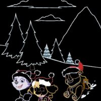 Labková patrola - Adventná škrabacia knižka – náhľad 3